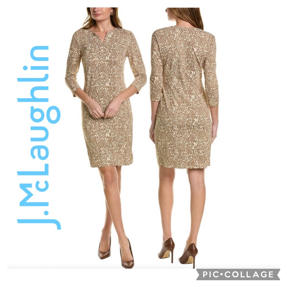 J.Mclaughlin Carly Catalina Cloth Dress, Brown LIKE NEW / XS